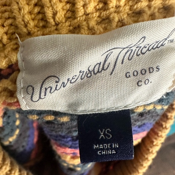 Multicolored striped sweater universal thread women’s XS - Picture 8 of 9